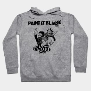 Punk Rock Man Of Paint It Black Hoodie